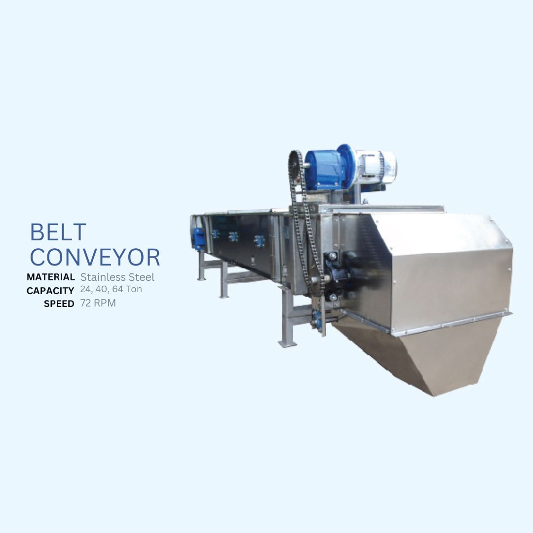 belt conveyor rice processing